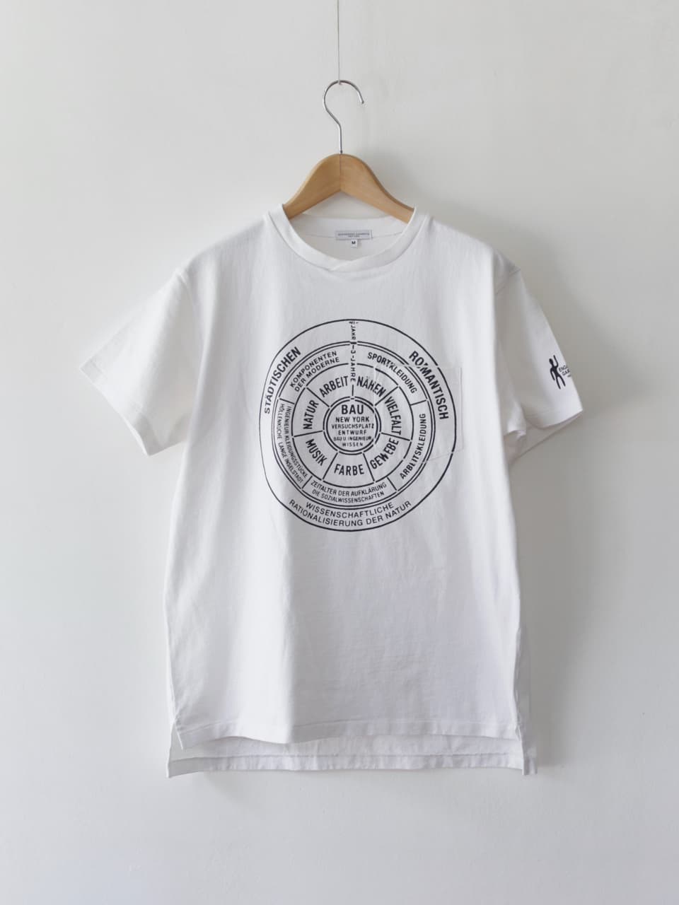 Printed Cross Crewneck T-Shirt - Bau White 1