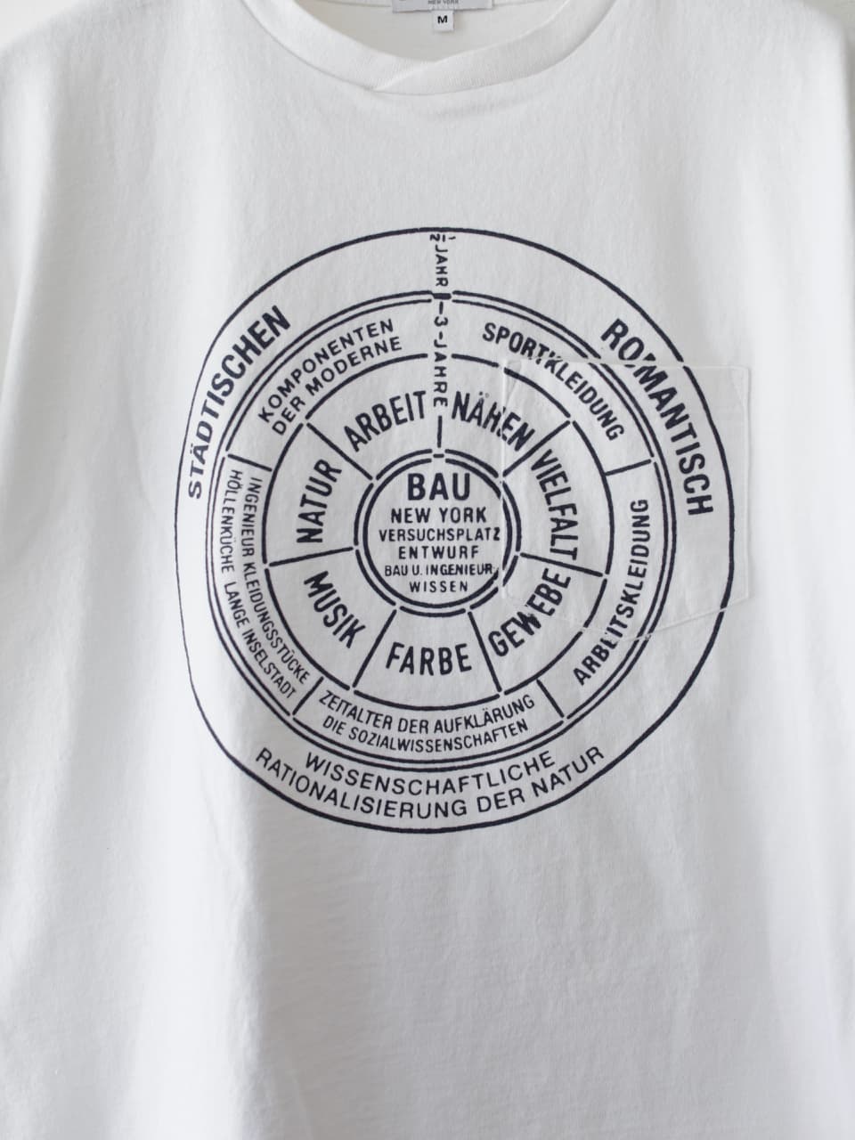 Printed Cross Crewneck T-Shirt - Bau White 4