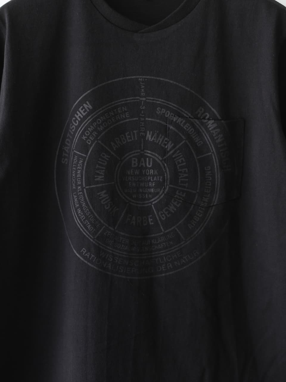 Printed Cross Crewneck T-Shirt - Bau Black 4