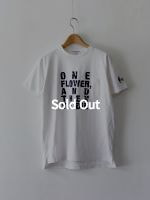 Printed Cross Crewneck T-Shirt - One Flower
