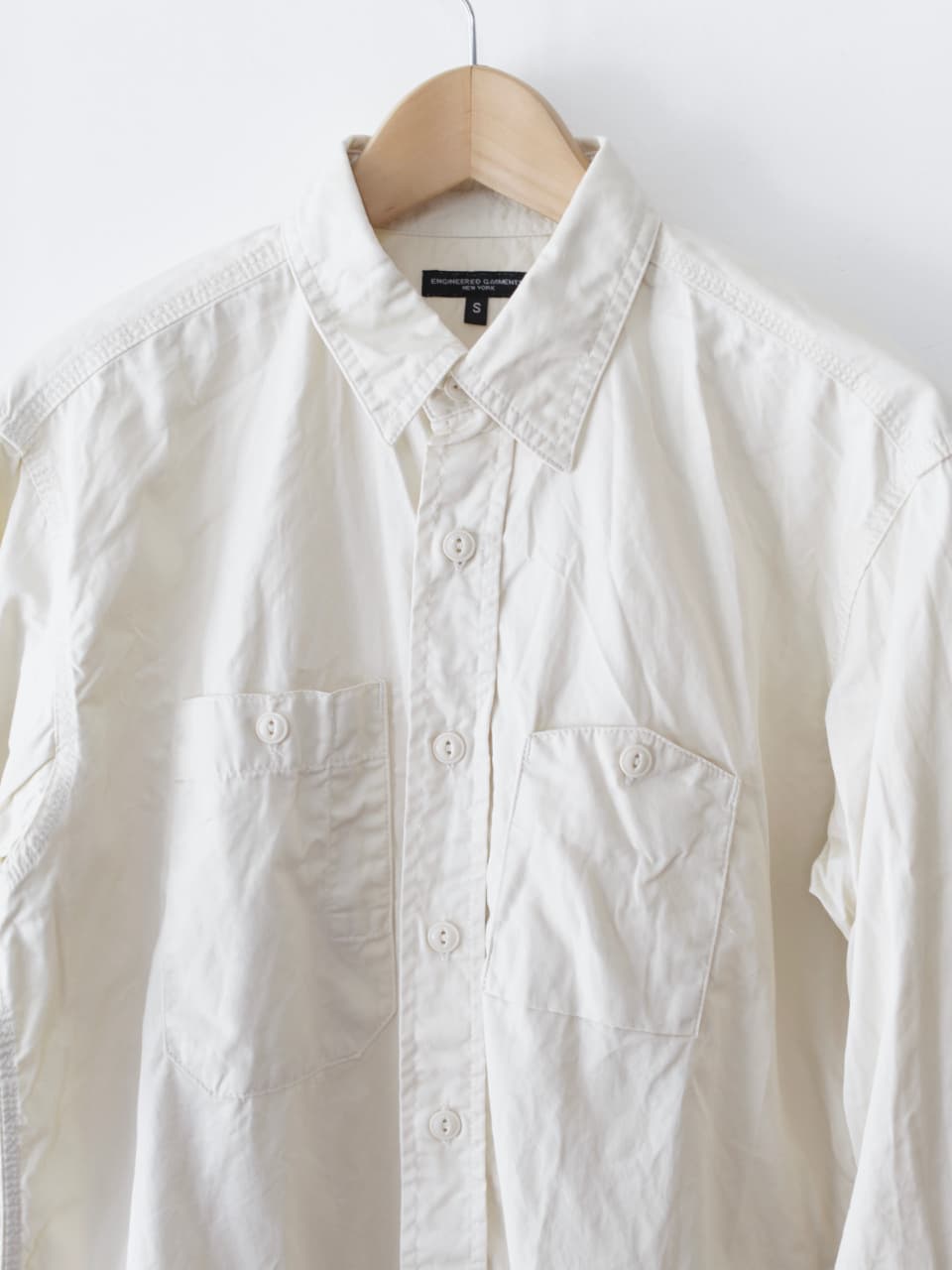 Work Shirt - Fineline Twill color Ivory 4